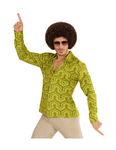 Widmann SRL Jaren 70 disco hemd Groovy groen