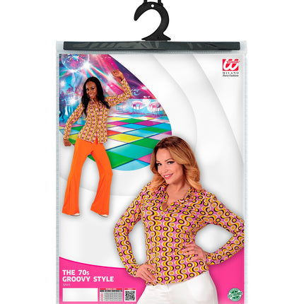 Widmann SRL Jaren 70 discoshirt Groovy