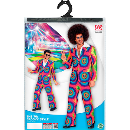 Widmann SRL Jaren 70 groovy kostuum kringen