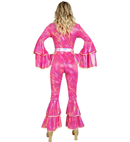 Widmann SRL Jaren 70 Jumpsuit roze Annie