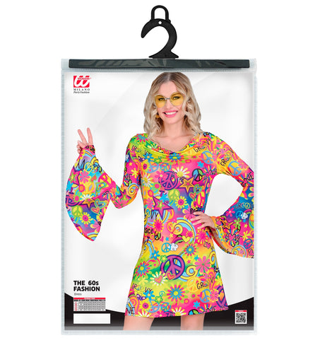 Widmann SRL Jaren 70 jurk love&peace