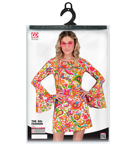 Widmann SRL Jaren 70 jurk peace party