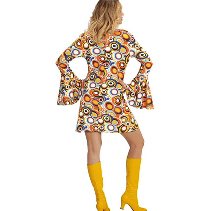 Widmann SRL Jaren 70 jurkje groovy cirkels