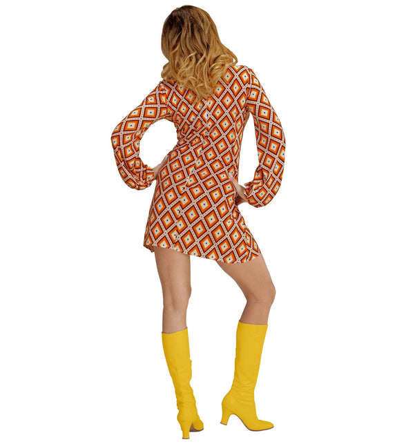 Widmann SRL Jaren 70 jurkje groovy ruit