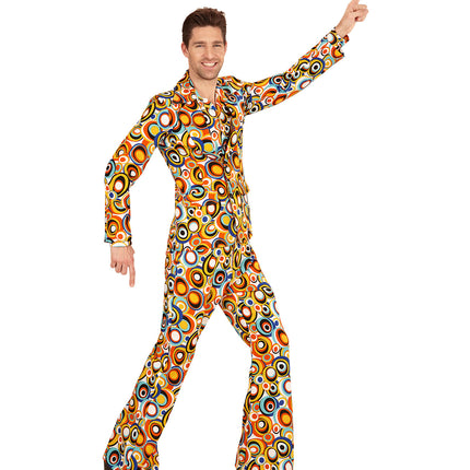 Widmann SRL Jaren 70 kostuum groovy cirkels