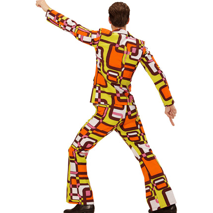 Widmann SRL Jaren 70 kostuum groovy vlakken