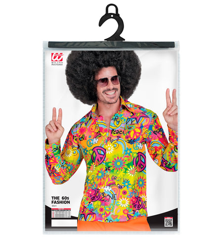 Widmann SRL Jaren 70 shirt love&peace heren