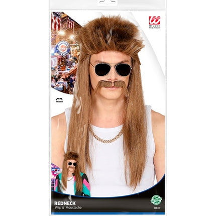 Widmann SRL Jaren 80 disco pruik met lange haren