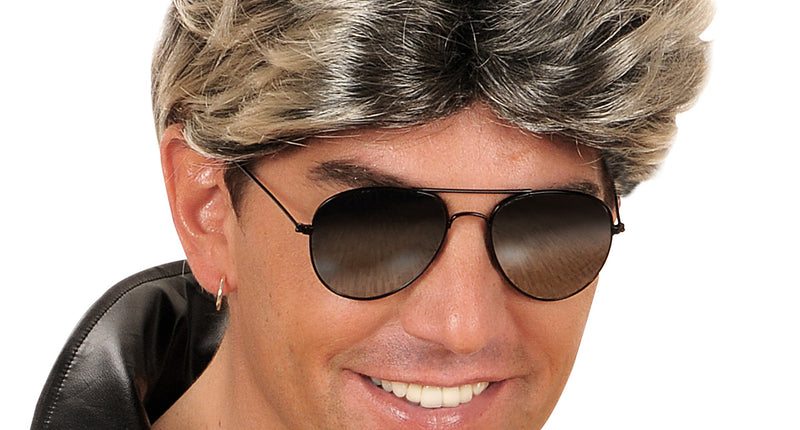 Widmann SRL Jaren 80 pruik popster Ricky Martin blond zwart