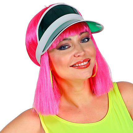 Widmann SRL Jaren 80's zonneklep groen