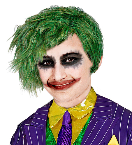 Widmann SRL Joker pruik groen kind