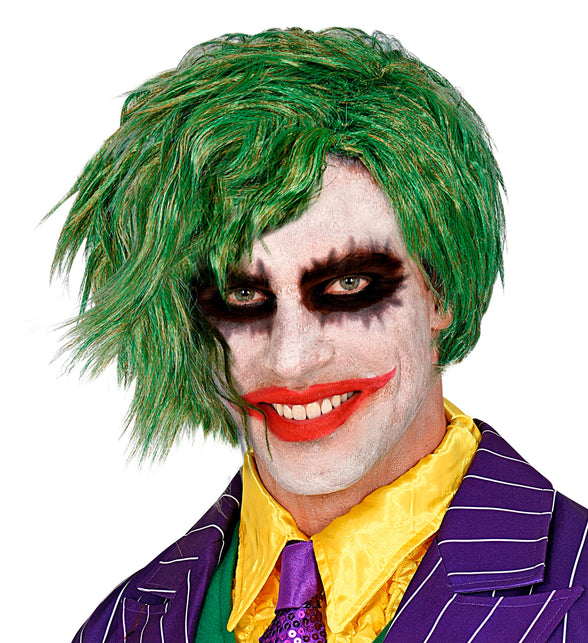 Widmann SRL Joker pruik groen volwassenen