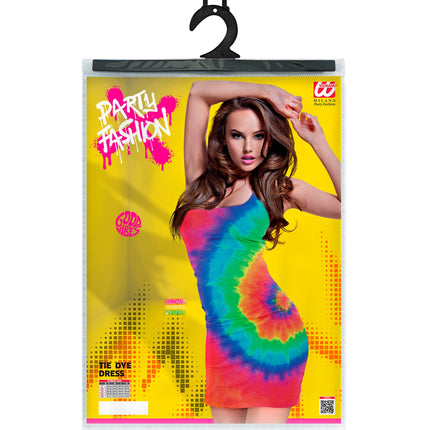 Widmann SRL Jurk tie dye  neon