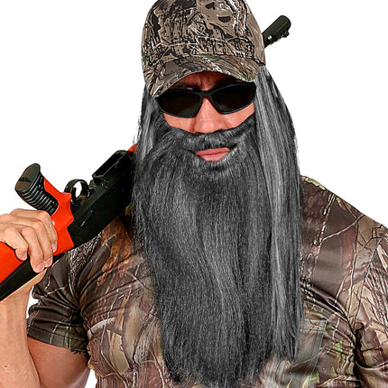 Widmann SRL Kabouter baard met snor grijs