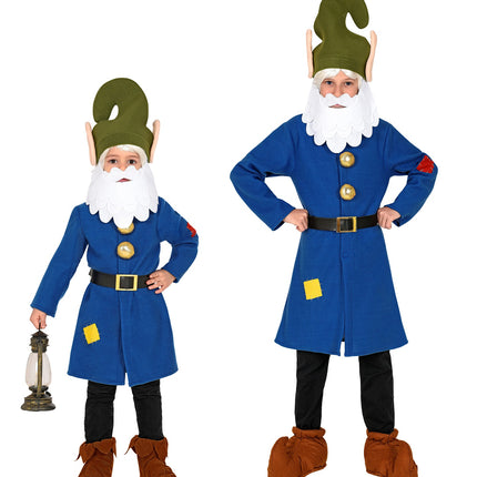 Widmann SRL Kabouter pak blauw kinderen