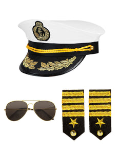 Widmann SRL Kapitein verkleedset wit