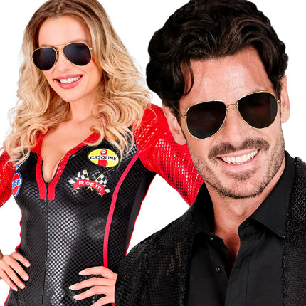 Widmann SRL Karakterbril met zwarte glazen