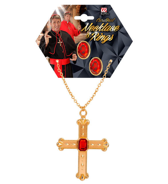 Widmann SRL Kardinaal paus kruis met ringen