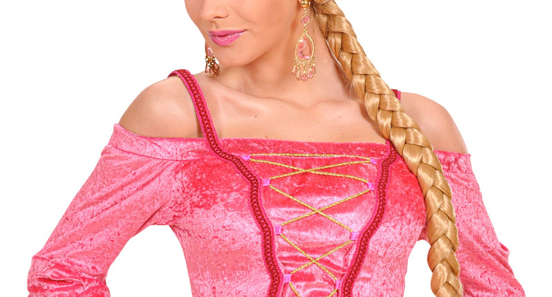 Widmann SRL Kasteelvrouw pruik blonde vlecht