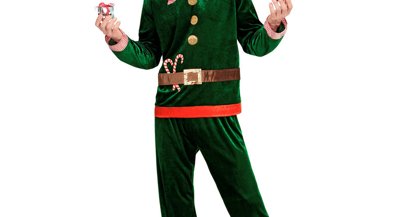 Widmann SRL Kerstman elf pak voor volwassenen