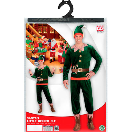 Widmann SRL Kerstman elf pak voor volwassenen