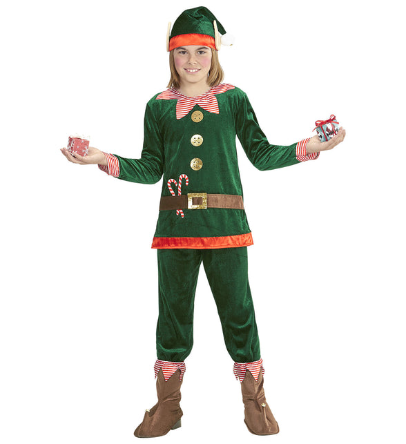Widmann SRL Kerstman elfje kostuum voor kids