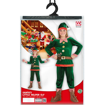 Widmann SRL Kerstman elfje kostuum voor kids
