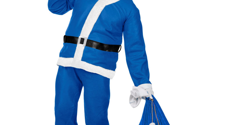 Widmann SRL Kerstman pak blauw Sam