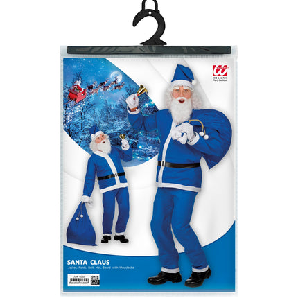 Widmann SRL Kerstman pak blauw Sam