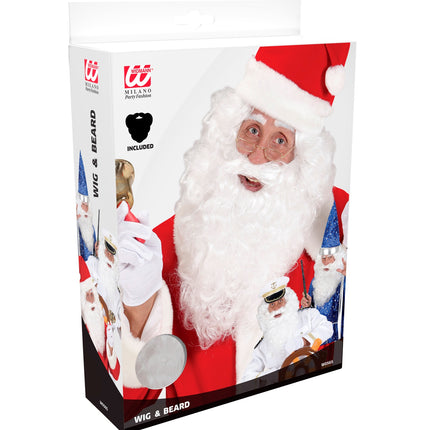 Widmann SRL Kerstman pruik met baard