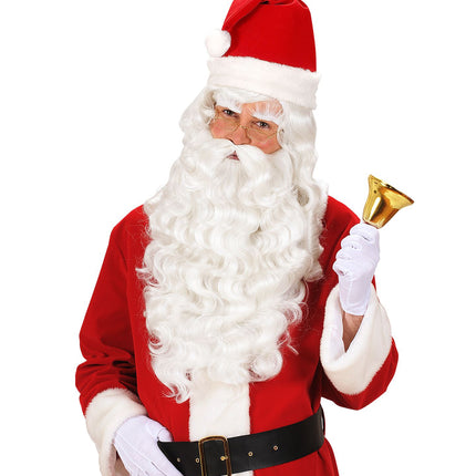 Widmann SRL Kerstman pruik met baard deluxe