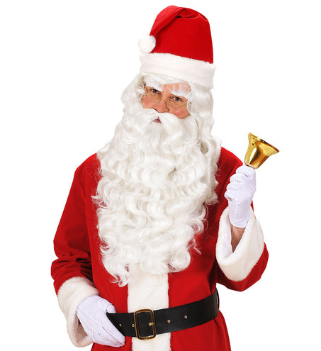 Widmann SRL Kerstman pruik met baard deluxe