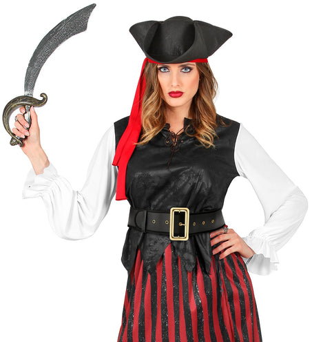 Widmann SRL Kerstman riem lederlook zwart