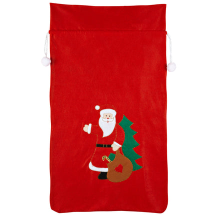 Widmann SRL Kerstman zak met opdruk rood