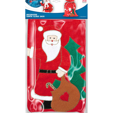 Widmann SRL Kerstman zak met opdruk rood