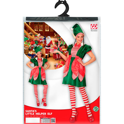 Widmann SRL Kerstmannen hulpje Elf pak met oortjes