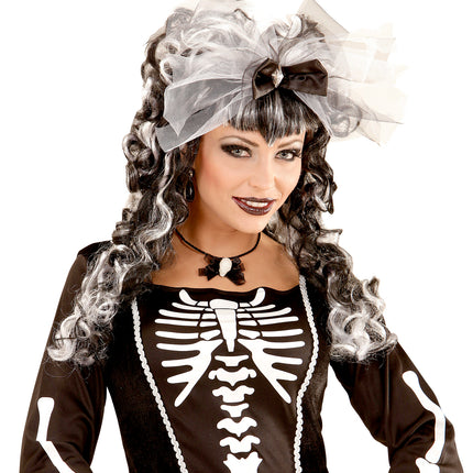 Widmann SRL Ketting met glitter schedel