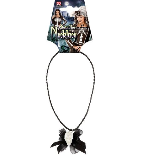 Widmann SRL Ketting met glitter schedel