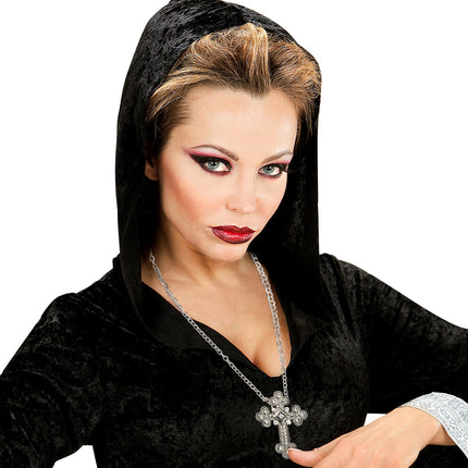 Widmann SRL Ketting met kruis zilver gothic