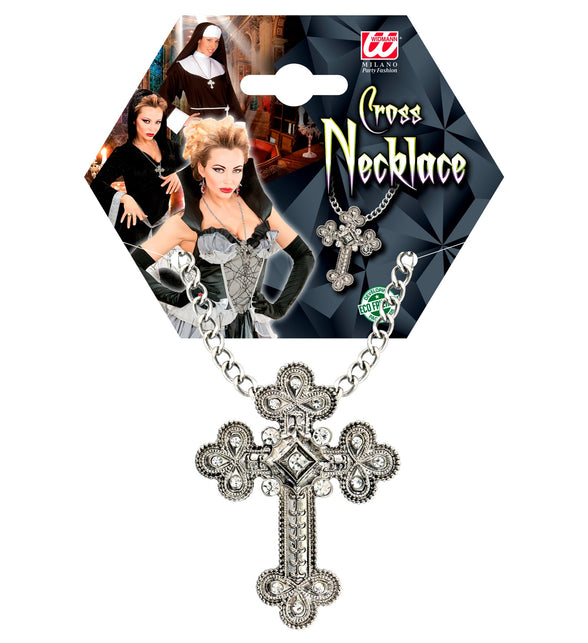 Widmann SRL Ketting met kruis zilver gothic