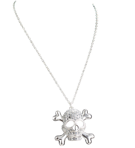 Widmann SRL Ketting piraat strass met doodskop
