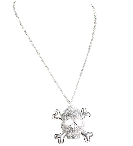 Widmann SRL Ketting piraat strass met doodskop