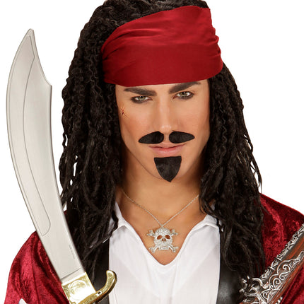 Widmann SRL Ketting piraat strass met doodskop