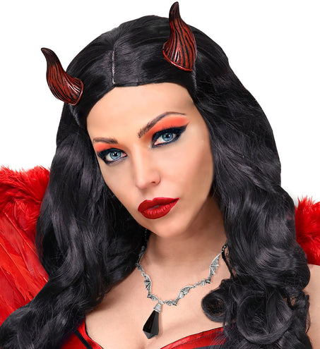 Widmann SRL Ketting vleermuis met zwarte steen