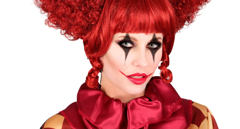 Widmann SRL Killer clown pruik rood