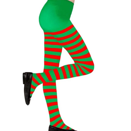 Widmann SRL Kinderpanty gestreept groen/rood Elf