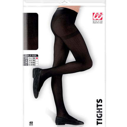 Widmann SRL Kinderpanty zwart