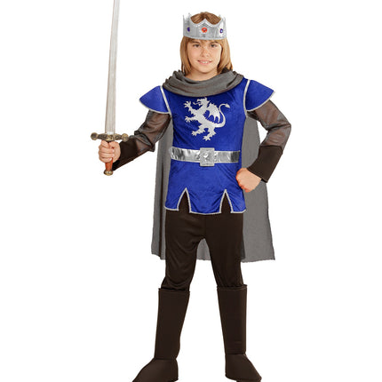 Widmann SRL King Arthur kostuum blauw kinderen