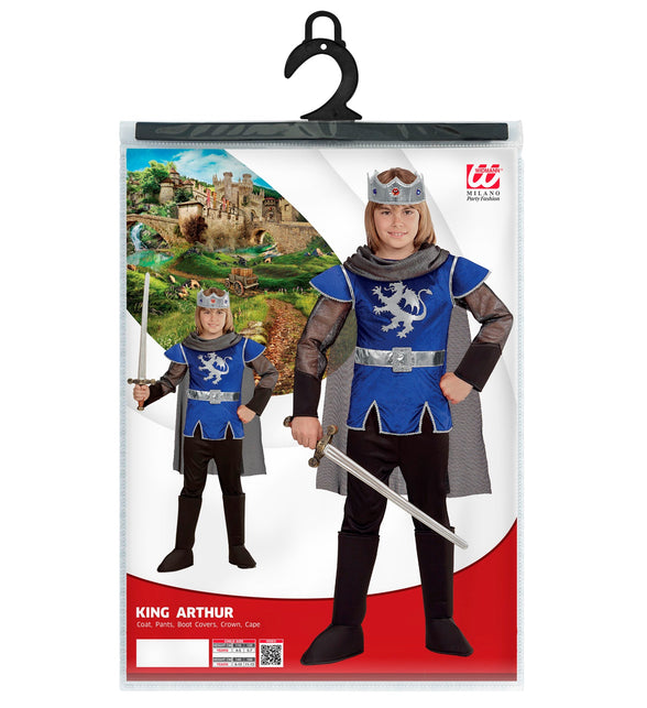 Widmann SRL King Arthur kostuum blauw kinderen