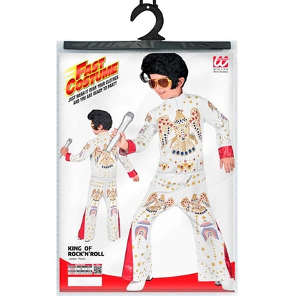Widmann SRL King of rock wit kostuum Olivia kind